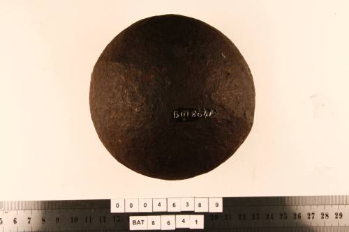Cannon ball from the wreck of the BATAVIA