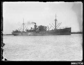 Steamship underway